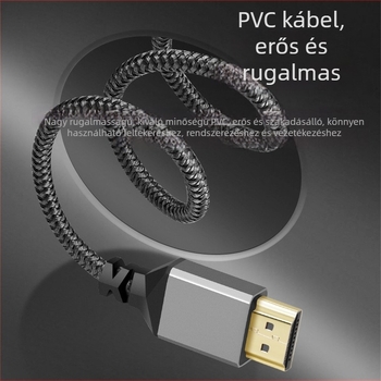 HDMI kettősférfi kábel 2.0, szövött alumínium ház, oxigénmentes réz, videó kábel számítógép/projektor számára
