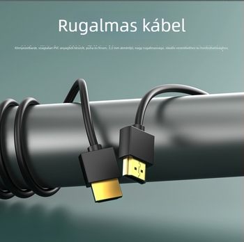 HDMI ultra rövid kábel 2.0, 4K monitorhoz, 10 cm