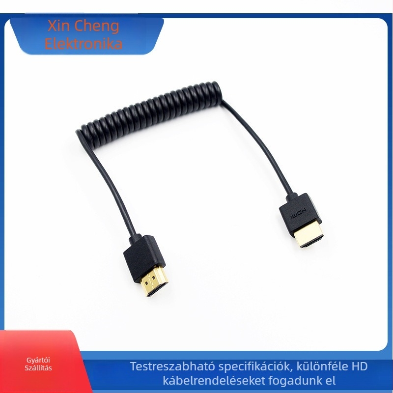 Mini HDMI kábel, HDMI interfész, tiszta réz vezető, injektív öntéses kivitel