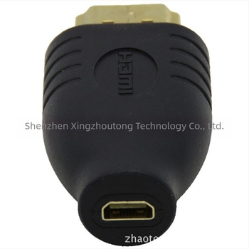 XZT HDMI A férfi → micro HDMI női adapter, réz vezeték, injekciós öntésű ház, HDMI-mikro interfész