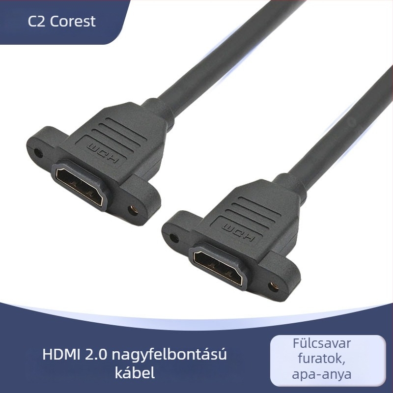 Réz HDMI hosszabbító kábel, férfi–női csatlakozás, 2.0-s videó interfész, HDMI nagyfelbontású kábel