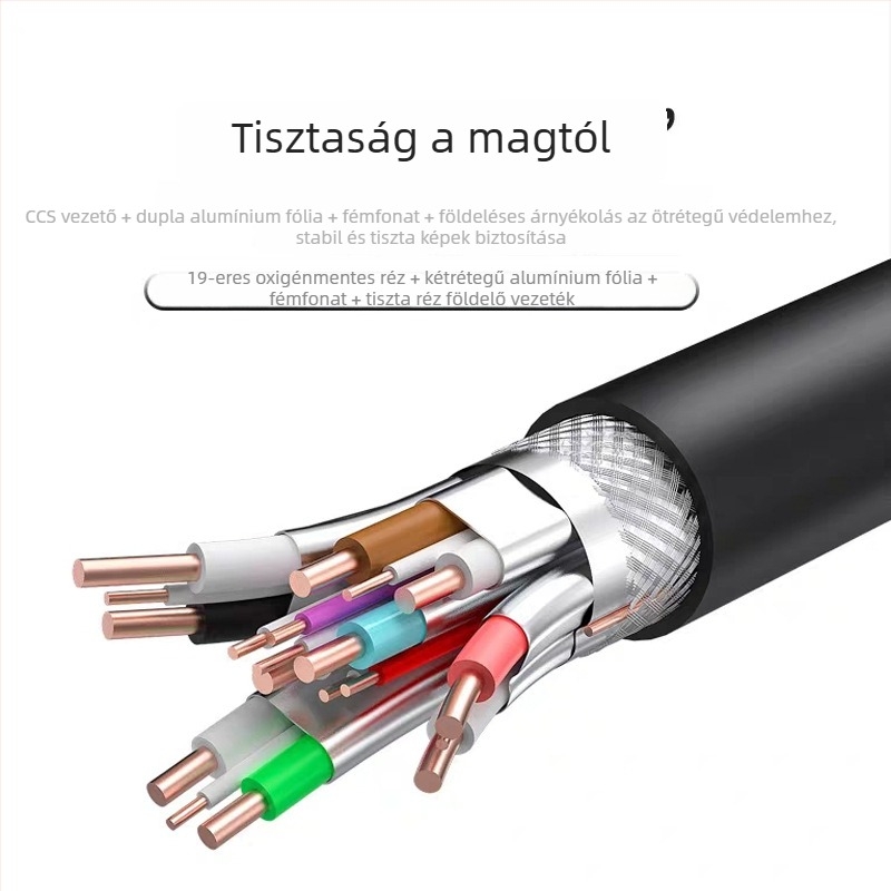 Réz HDMI hosszabbító kábel, férfi–női csatlakozás, 2.0-s videó interfész, HDMI nagyfelbontású kábel