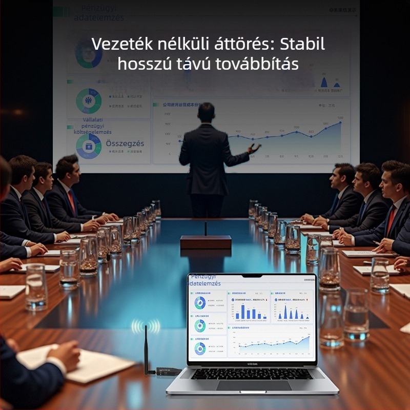HDMI vezeték nélküli bővítő, 50 m hatótávolság, adó és vevő, 1080P, aranyozott csatlakozók