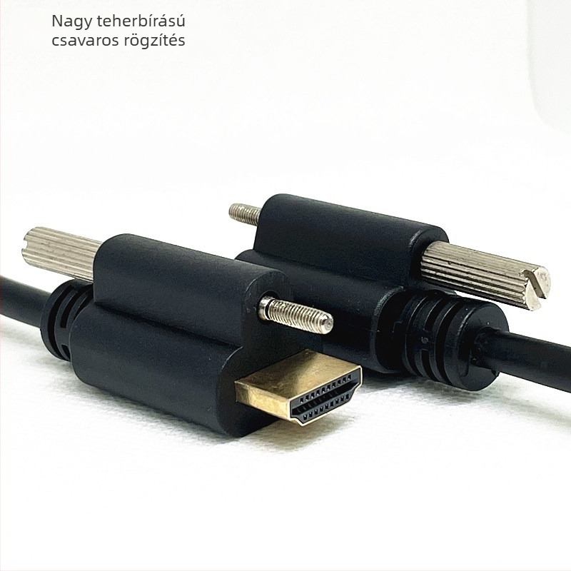 M3 HDMI-kábel rögzített csavarokkal, 1,5 m, HDMI 2.0, 4K60Hz, 19+1 tű