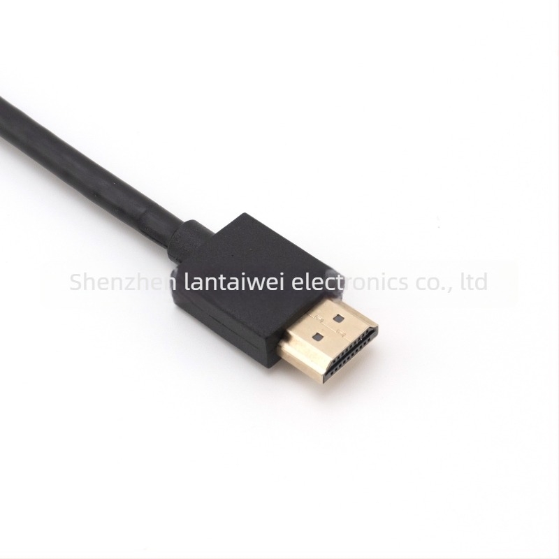 19+1 HDMI vékony kábel számítógéphez, TV-hez, set-top boxhoz és projektorhoz – verzió 2.0, 4K HDMI magas felbontású kábel