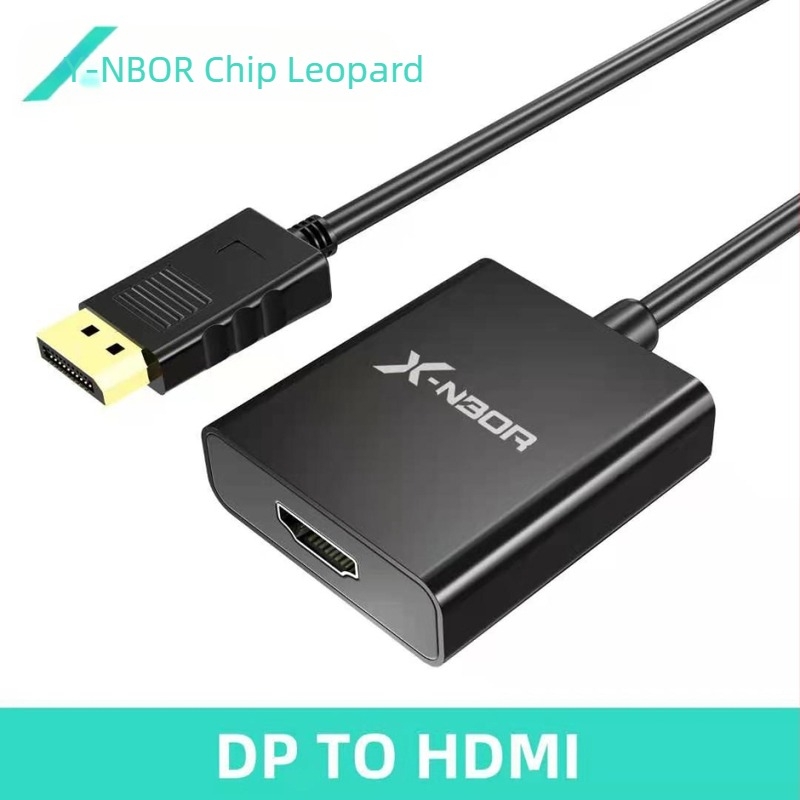 DP–HDMI konverterkábelt asztali számítógéphez, DP/HDMI adapter, 20 cm, aranyozott réz