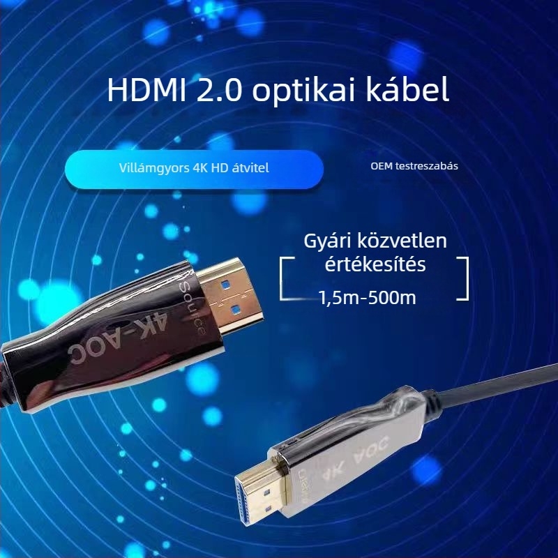 HDMI optikai szálas kábel 2.0, 4K mérnöki kábel, professzionális minőség