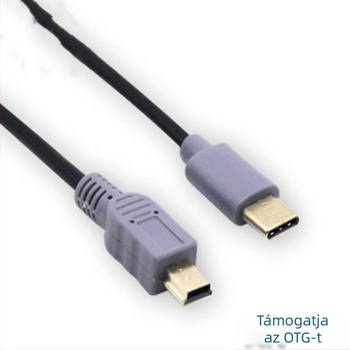 USB-kábel Micro USB interfésszel, OTG-támogatás, réz vezető, modell 15615