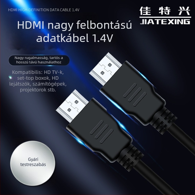 HDMI 1.4 kábel, 1080p televízióhoz és monitorhoz, HDMI magas felbontású kábel, hossz 1,5 m