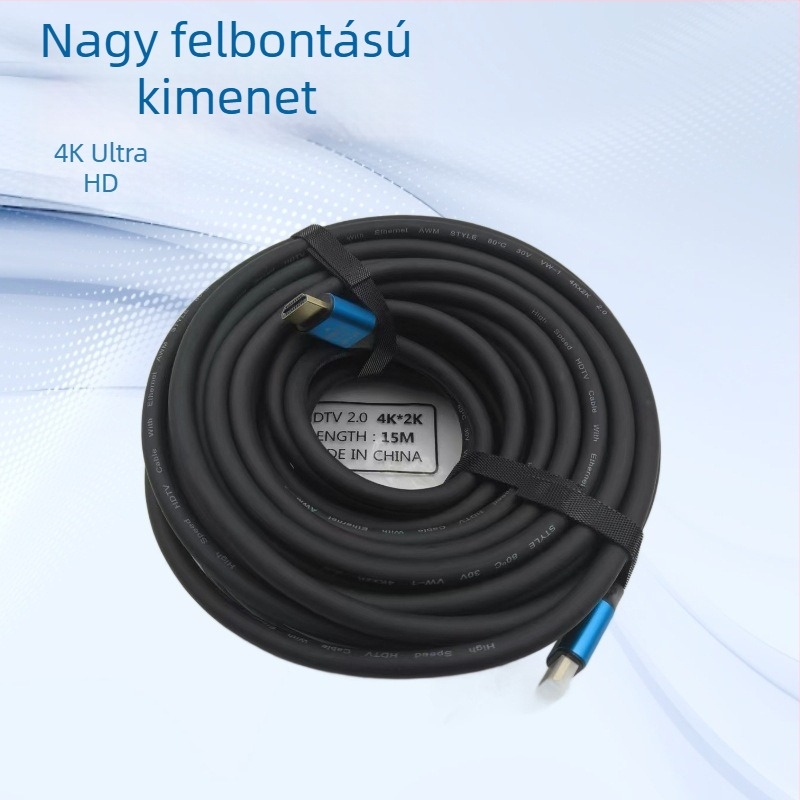 HDMI 2.0 kábel 4K televíziókhoz/monitorokhoz | HDMI férfi–férfi, réz vezető, aranyozott, 1,5 m hosszú