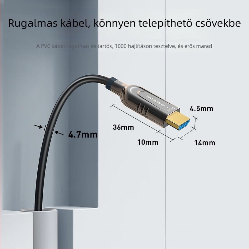 HDMI optikai rostkábel verzió 2.1, 8K60Hz audiophile szintű HD-kábel televíziós projekcióhoz és IMAX otthoni moziba