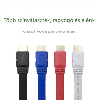 HDMI lapos kábel, 1,5–20 m, 3D támogatás, verzió 1.4