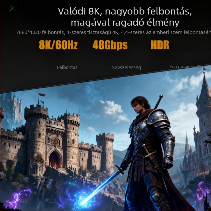 HDMI 2.1 kábel – nagyfelbontású adatkábel televízióhoz, számítógéphez és monitorhoz