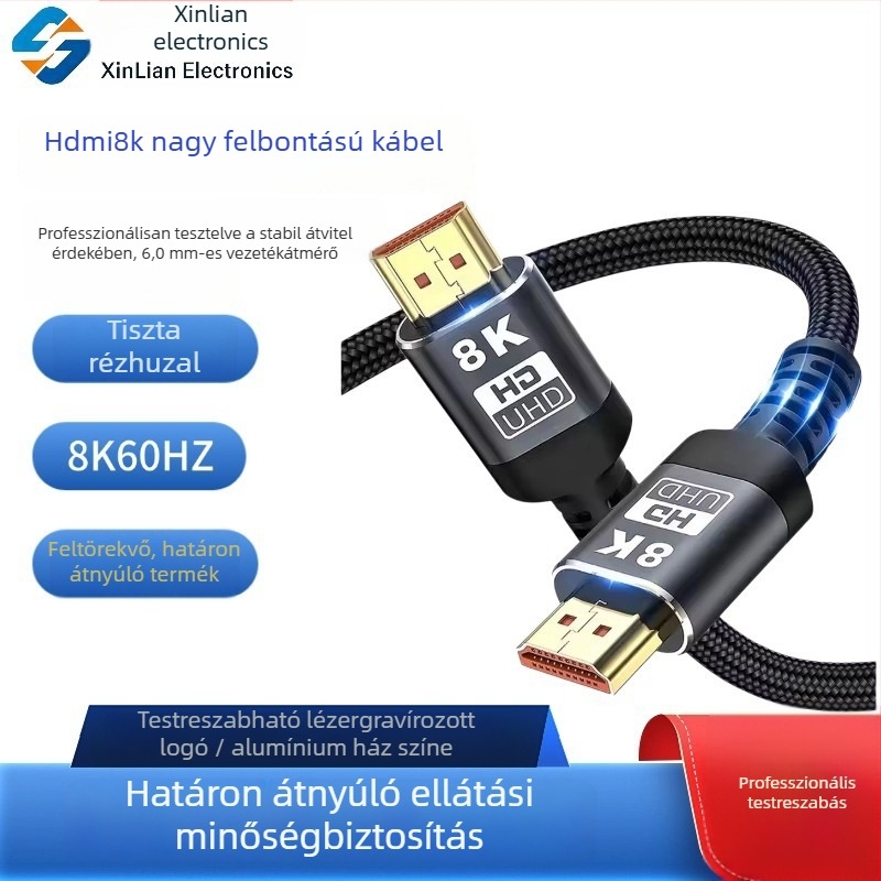 HDMI 2.1 kábel – nagyfelbontású adatkábel televízióhoz, számítógéphez és monitorhoz