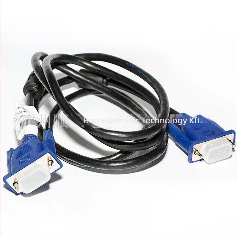 VGA vezeték PC-hez és projektorhoz – Modell 3+6VGA M-M, VGA interfész, adapter, réz és acél vezetékek