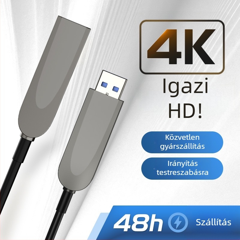 USB 3.0 A férfi–női adatkábel, 10 Gbps gyors átvitellel és 60 W PD gyorstöltéssel