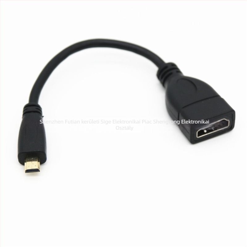 Micro HDMI–HDMI női adapterkábel, HDMI női–Micro HDMI férfi hosszabbító, verzió 1.4