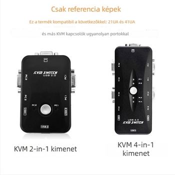 KVM USB‑USB és VGA kapcsolókábel 21UA/41UA‑hoz, réz vezetők