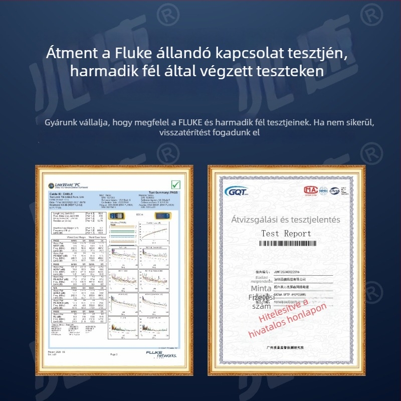 HDMI kábel 2.1, 8K60 támogatás, Aranyozott csatlakozó, ónozott réz vezeték, Adapterkábel