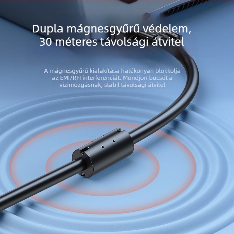 VGA csatlakozó kábel, mérnöki típusú 3+6, notebookhoz, monitorhoz és projektorhoz