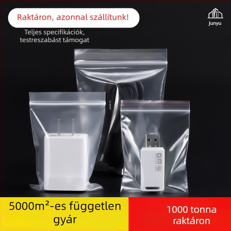 PE önzáró tasakok élelmiszer-csomagoláshoz, átlátszóak, oxidáció elleni védelemmel