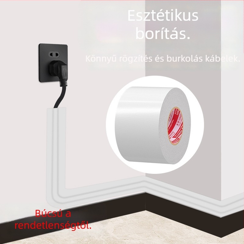 DEIRE89 tápkábelfixáló eszköz – géz + polietilén anyagból, töltőkábelek rögzítésére