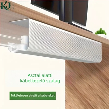 Asztal alatti kábelkezelő állvány, adatkábel tekerő, kínai stílus, PVC, Modell 002