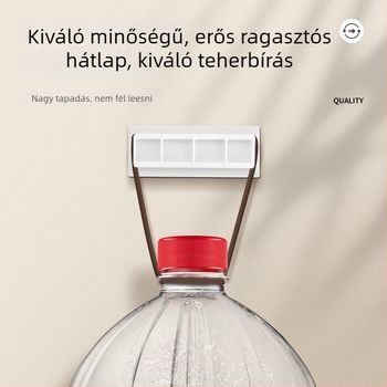 Fali öntapadós T-típusú elosztó- és vezeték rendező, vezetékek tárolására, lyukasztás nélkül