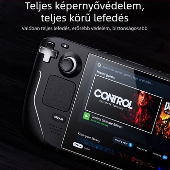 HUARAN PET Steam Deck előlapi képernyővédő, Anti-reflexiós, Anti-kékfény, HD, Ütésálló