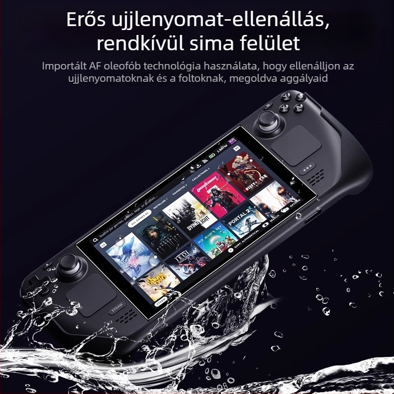 HUARAN PET Steam Deck előlapi képernyővédő, Anti-reflexiós, Anti-kékfény, HD, Ütésálló