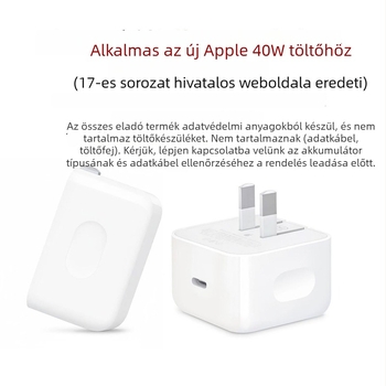 Apple 40W töltővédő burkolat és kábelhurok – TPU, nyitott tekerési típus, egyszerű stílus, tartalmaz sapkát, két klipe és zsinór