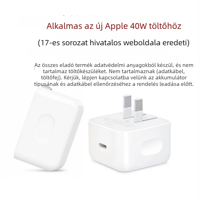 Apple 40W töltővédő burkolat és kábelhurok – TPU, nyitott tekerési típus, egyszerű stílus, tartalmaz sapkát, két klipe és zsinór