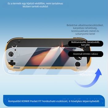 Ayaneo Konkr Pocket Fit előlapos képernyővédő fólia — PET anyag, matt felület, HD tisztaság, kékfény elleni védelem, törésálló