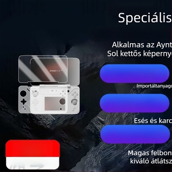 Ayn Thor kétkijelzős kézi konzolhoz elülső kijelzővédő fólia | Liquid nano anyag | HD minőség