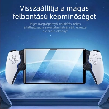 Temperált kijelzővédő fólia Sony PS5 PlayStation Portal Remote számára — 0,33 mm, 95% fényáteresztés, HD teljes képernyő