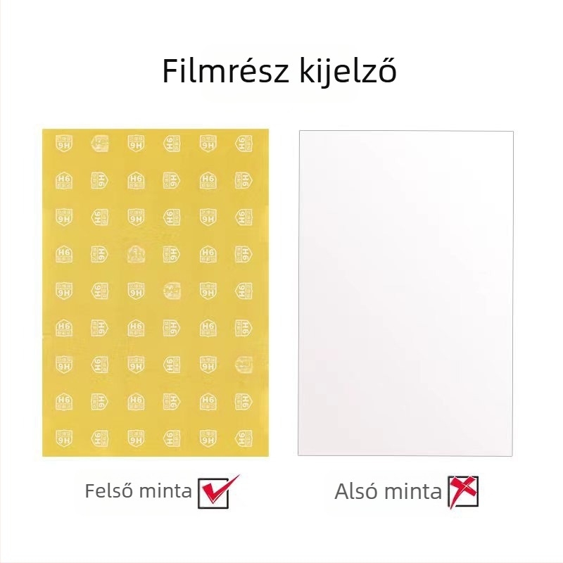 Tabletta képernyővédő fólia - PET anyag, elülső membrán, HD élesség, ujjlenyomat-mentes, automatikus javítás