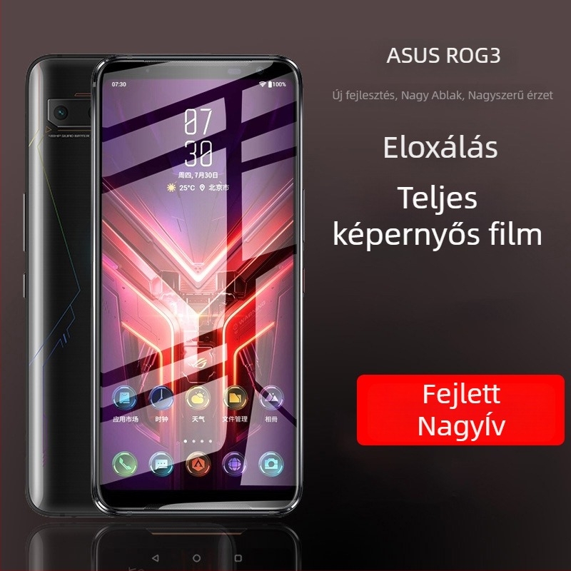 ASUS Zenfone11hez készült temperált üveg kijelzővédő, ZS661/670KS — teljes képernyővédelmet nyújtó ROG6 játéktelefonhoz