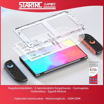 Nintendo Switch 2 képernyővédő, edzett fólia, HD tisztaság, anti-kékfény védelem, modell switch2