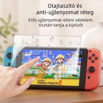 Nintendo Switch AR tükröződésmentes képernyővédő — HD élesség, ujjlenyomat-mentes, PET fólia