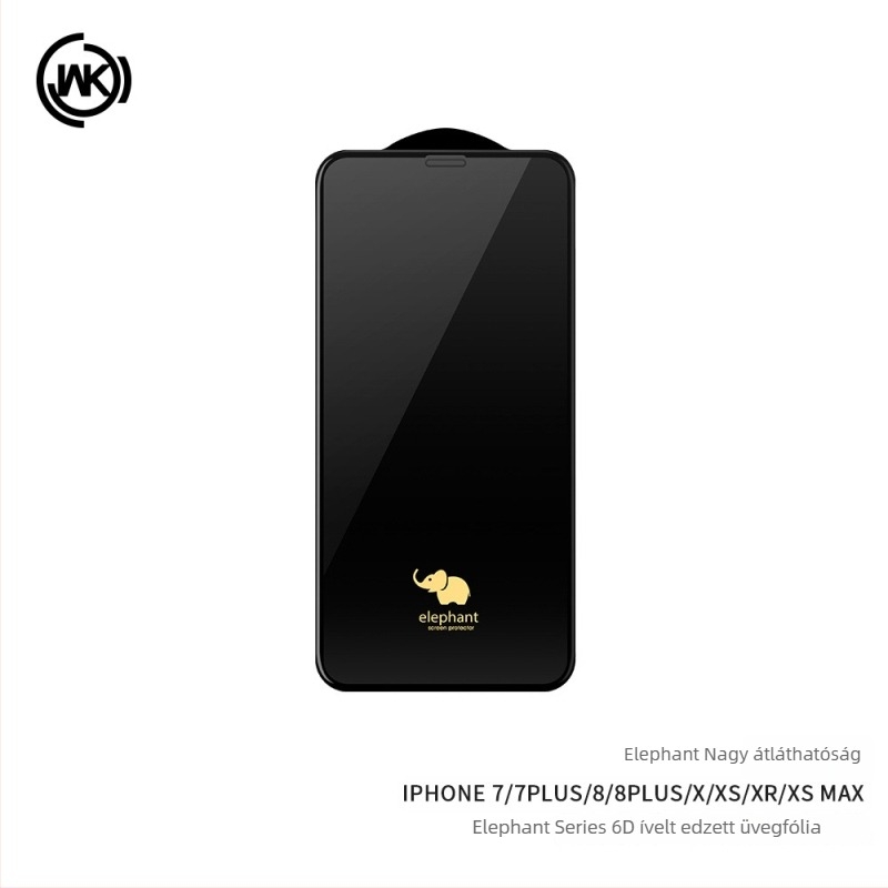 WEKOME WK Elephant edzett üveg kijelzővédő iPhone 14 Pro Max és iPhone 13 ívelt kijelzőhöz