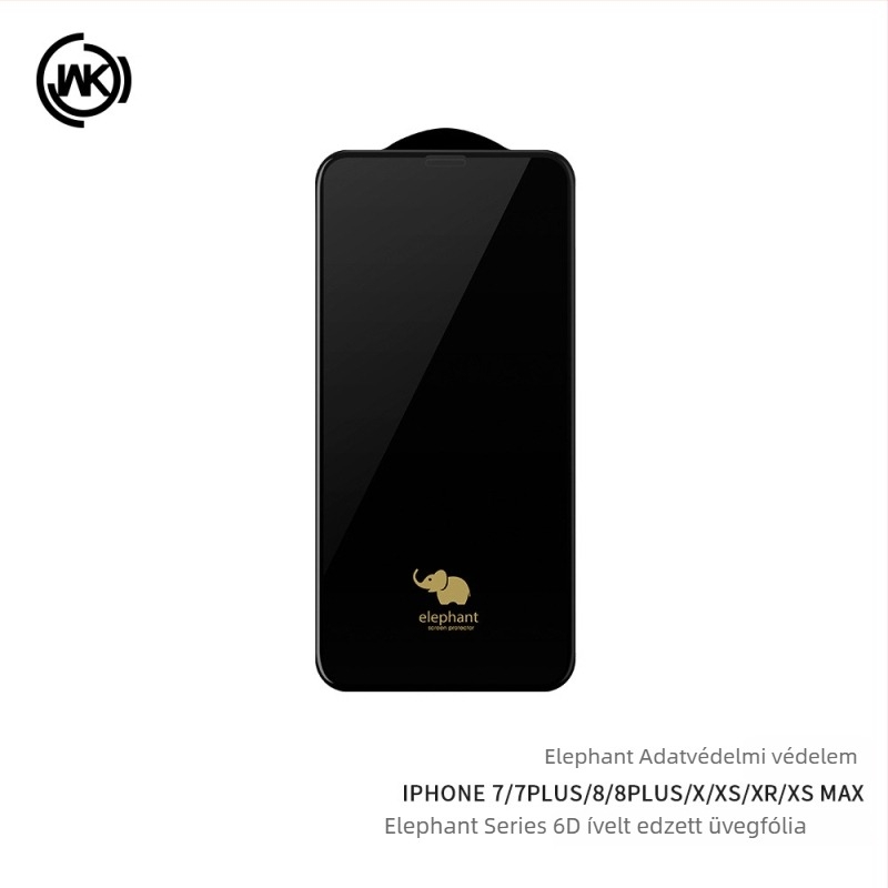 WEKOME WK Elephant edzett üveg kijelzővédő iPhone 14 Pro Max és iPhone 13 ívelt kijelzőhöz