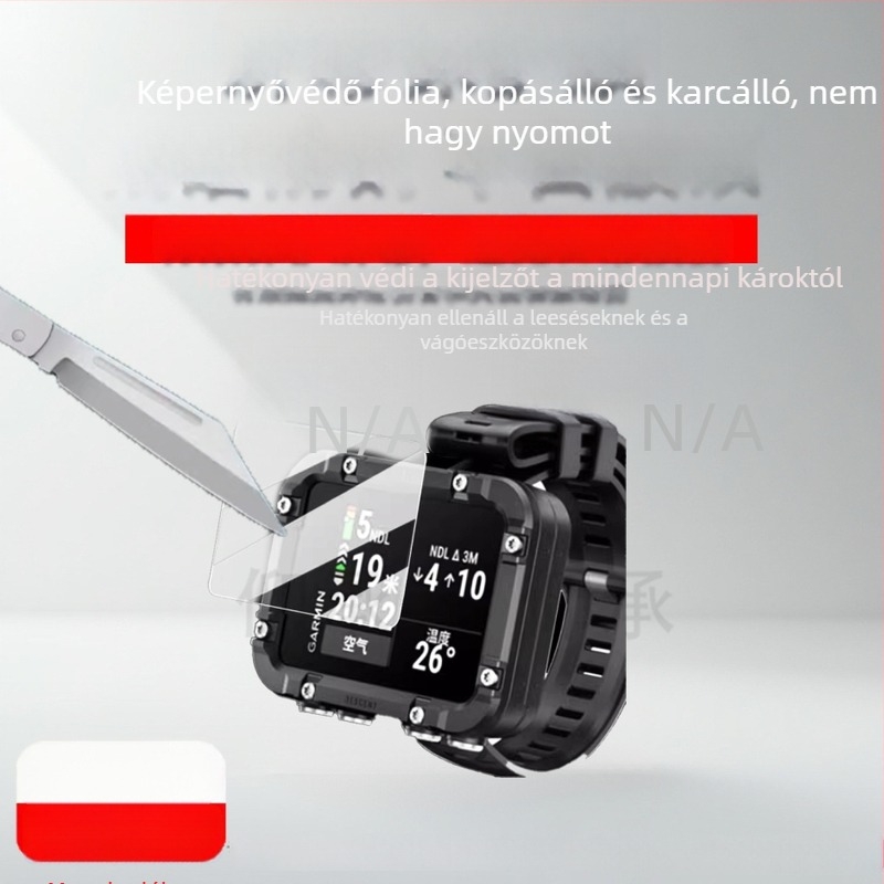 Garmin Descent X30 óra védő képernyő fólia — folyékony nano anyag, elülső membrán, HD tisztaság, NDL védőfólia