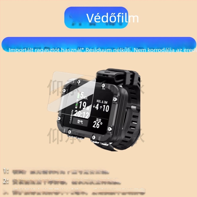 Garmin Descent X30 óra védő képernyő fólia — folyékony nano anyag, elülső membrán, HD tisztaság, NDL védőfólia
