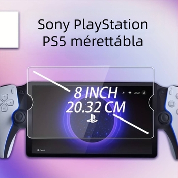 Sony PlayStation PS5 előtti kijelzővédő – edzett üveg, 0,33 mm vastagság, átlátszóság >97%