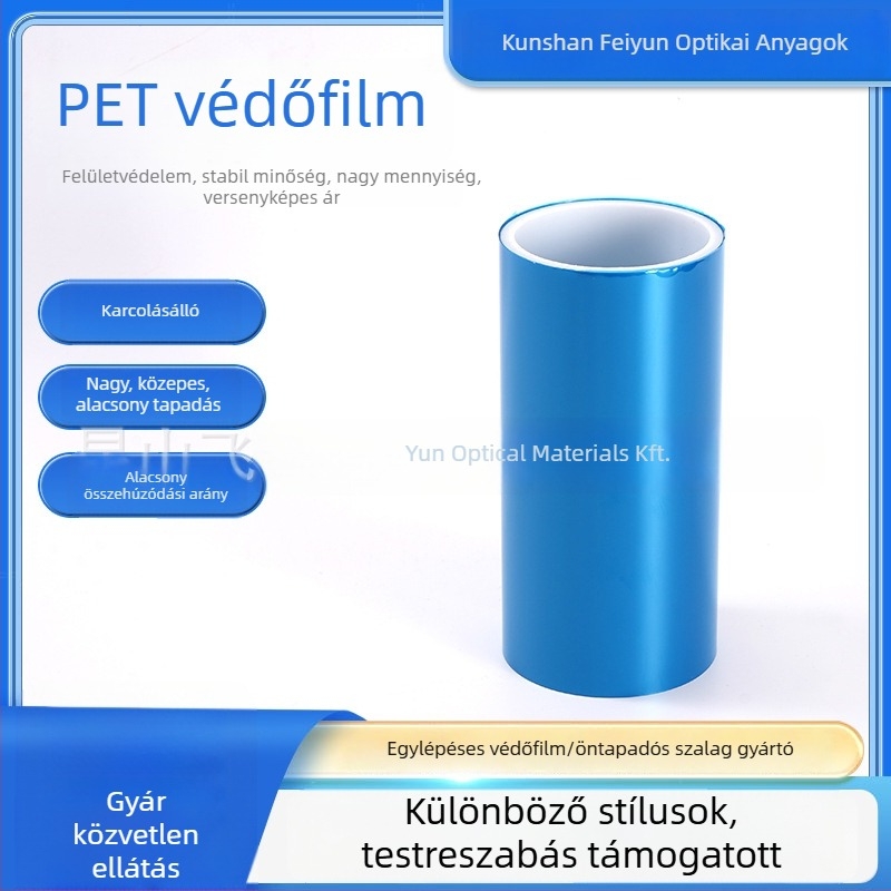LCD kijelző védőfilm – Antisztatikus, Hőálló, Karcolódás- és porálló; PET alap, PE mag