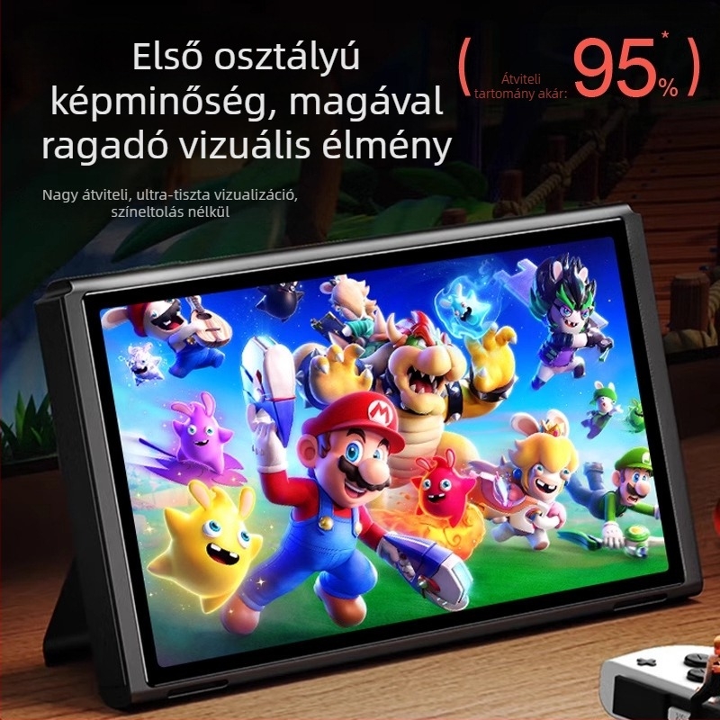 Nintendo Switch AR anti-reflektív védőfólia, 0,17 mm, 95% átlátszatosság, anti-ujjlenyomat