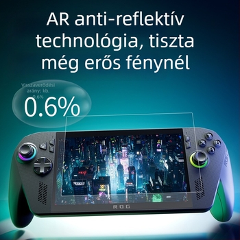 Rog Xbox Ally X AR antireflexiós bevonat, 95% átviteli, film vastagság 0.17 mm, eredeti AR film, Rog Xbox Ally X-hez
