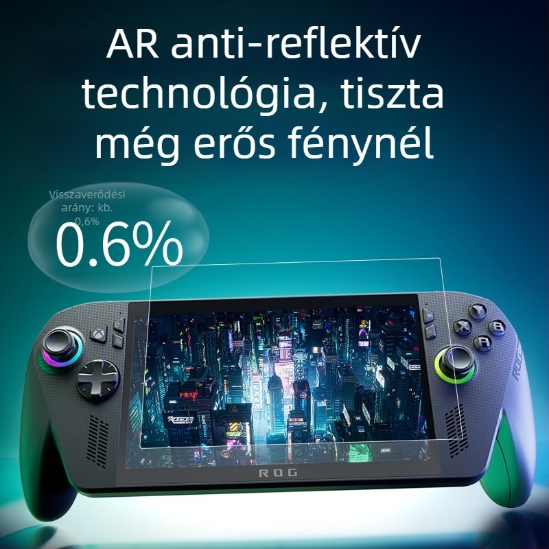 Rog Xbox Ally X AR antireflexiós bevonat, 95% átviteli, film vastagság 0.17 mm, eredeti AR film, Rog Xbox Ally X-hez