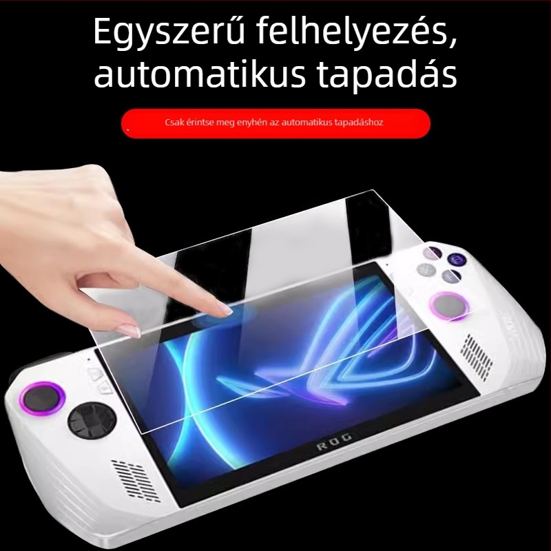 Asus ROG Ally tempered glass képernyővédő, HD, 0,33 mm, ujjlenyomat-mentes