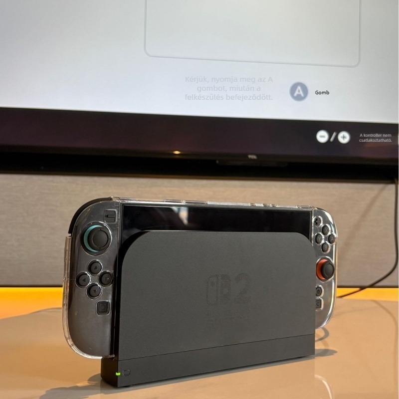 Switch2 védőtok, vékony PC átlátszó tok Switch 2-es generációhoz